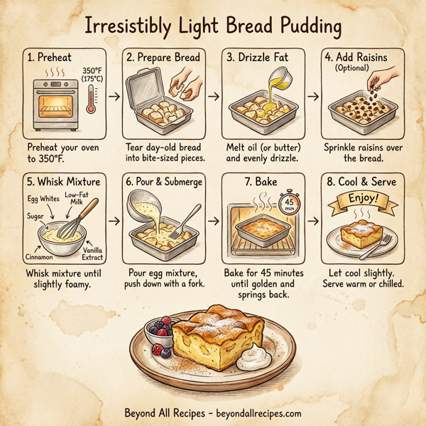 Irresistibly Light Bread Pudding instructions