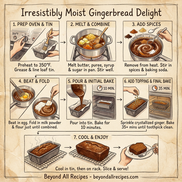 Irresistibly Moist Gingerbread Delight instructions