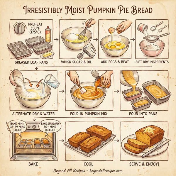 Irresistibly Moist Pumpkin Pie Bread instructions
