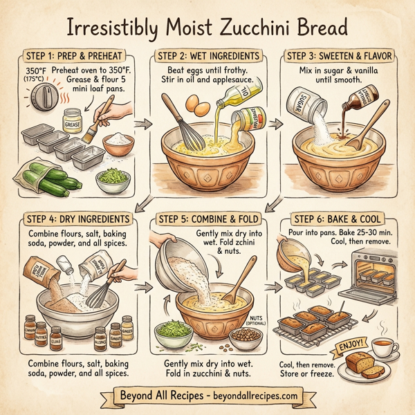 Irresistibly Moist Zucchini Bread instructions
