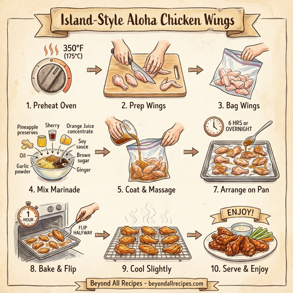 Island-Style Aloha Chicken Wings instructions