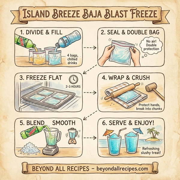 Island Breeze Baja Blast Freeze instructions