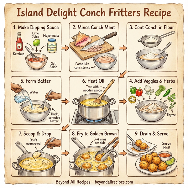 Island Delight Conch Fritters instructions