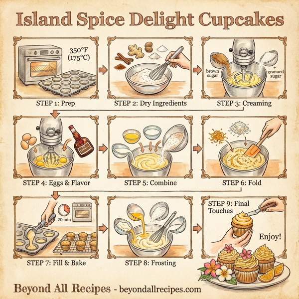 Island Spice Delight Cupcakes instructions
