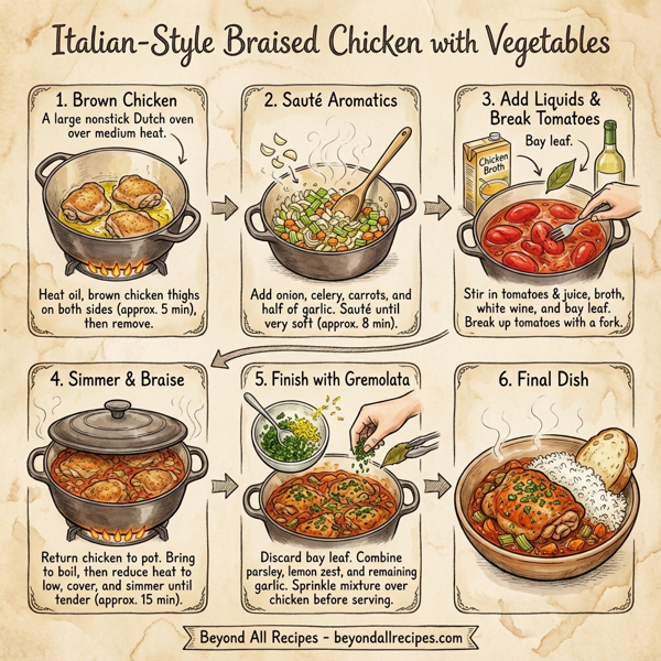 Italian-Style Braised Chicken with Vegetables instructions