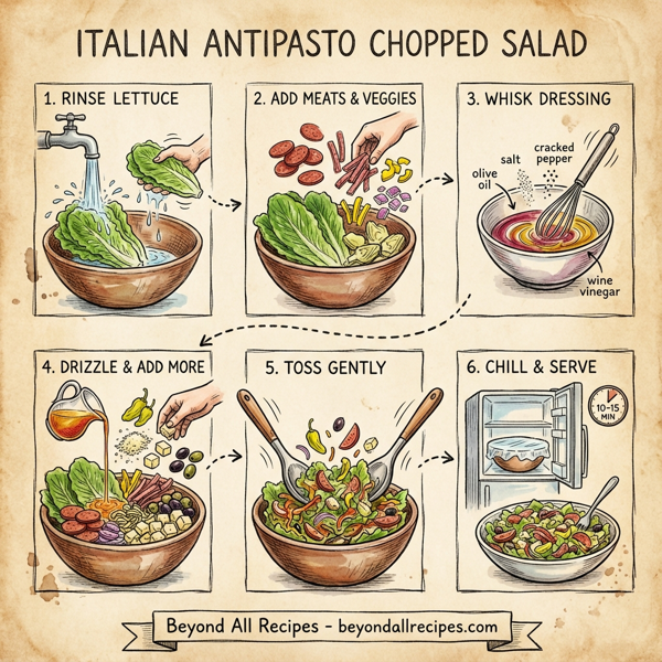 Italian Antipasto Chopped Salad instructions
