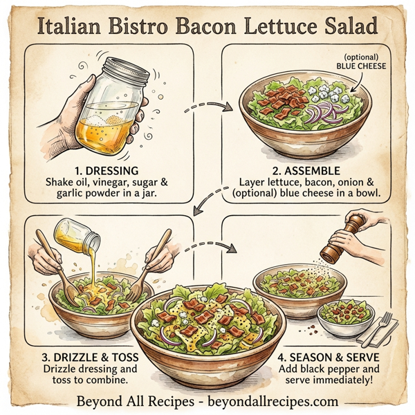 Italian Bistro Bacon Lettuce Salad instructions