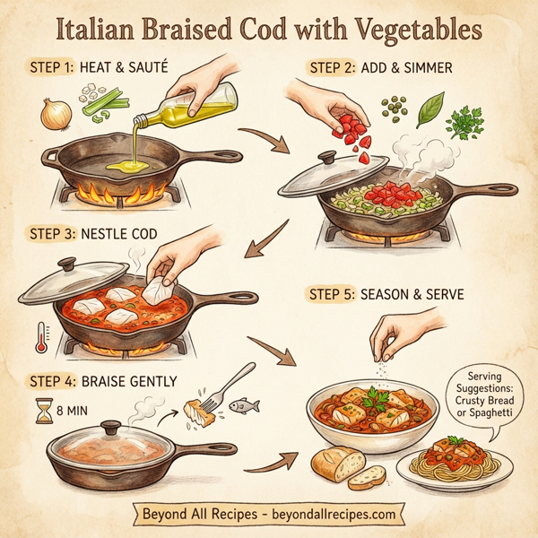 Italian Braised Cod with Vegetables instructions
