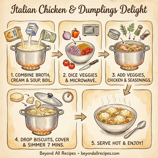 Italian Chicken & Dumplings Delight instructions
