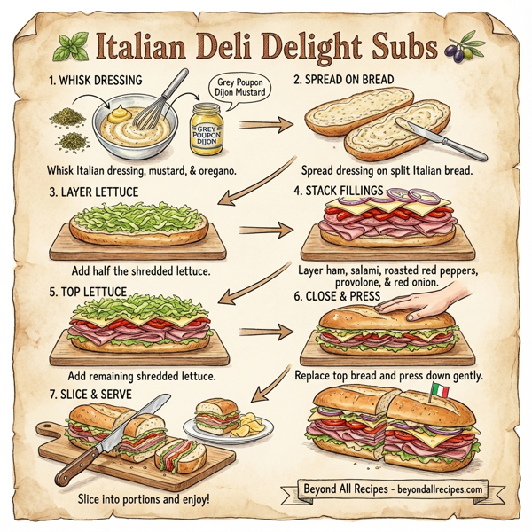 Italian Deli Delight Subs instructions