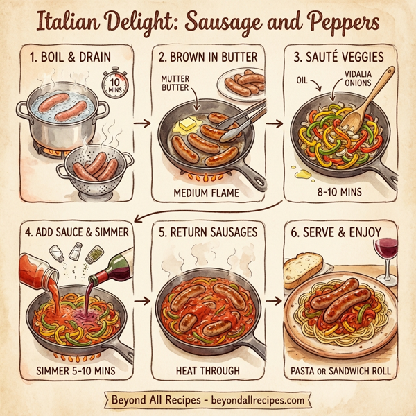 Italian Delight: Sausage and Peppers instructions
