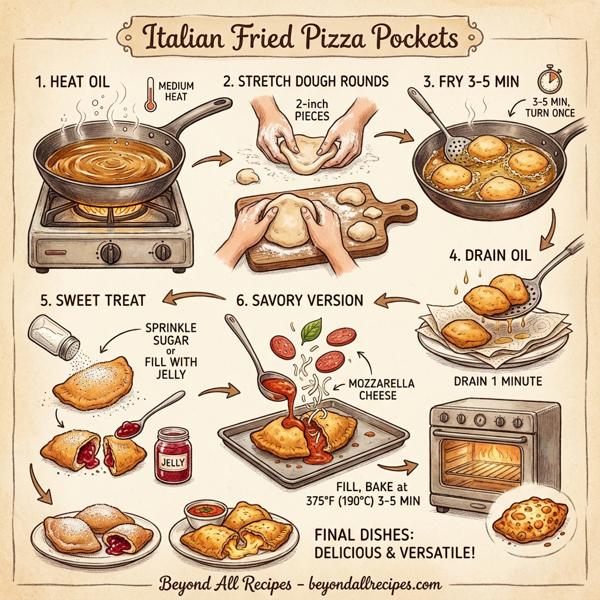 Italian Fried Pizza Pockets instructions