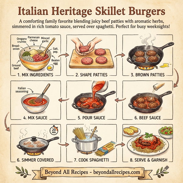 Italian Heritage Skillet Burgers instructions
