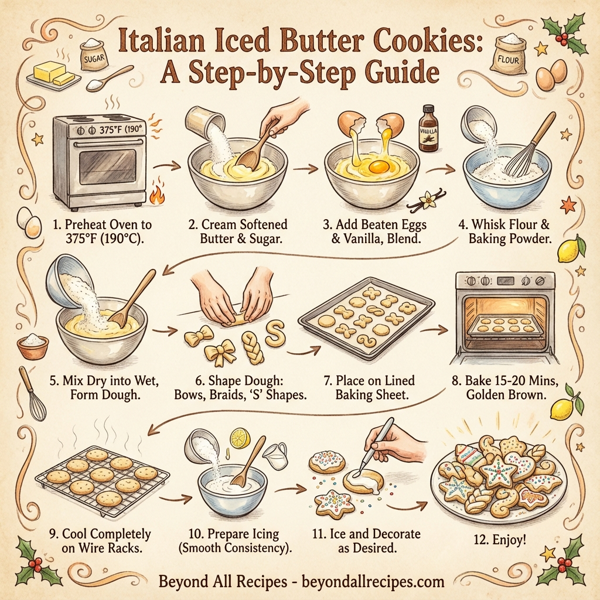 Italian Iced Butter Cookies instructions