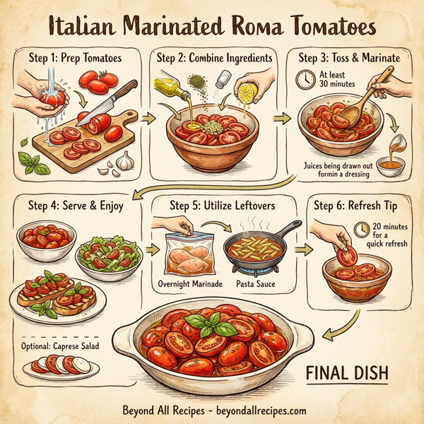 Italian Marinated Roma Tomatoes instructions