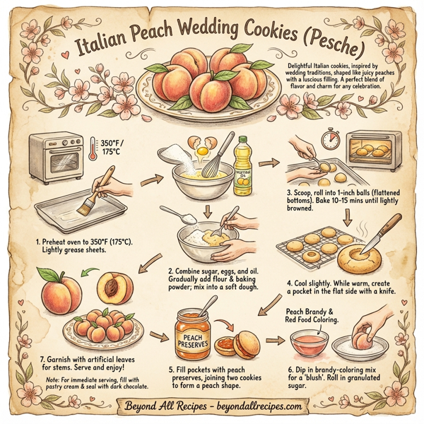 Italian Peach Wedding Cookies (Pesche) instructions