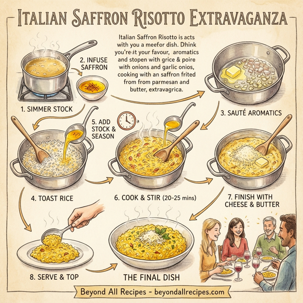 Italian Saffron Risotto Extravaganza instructions