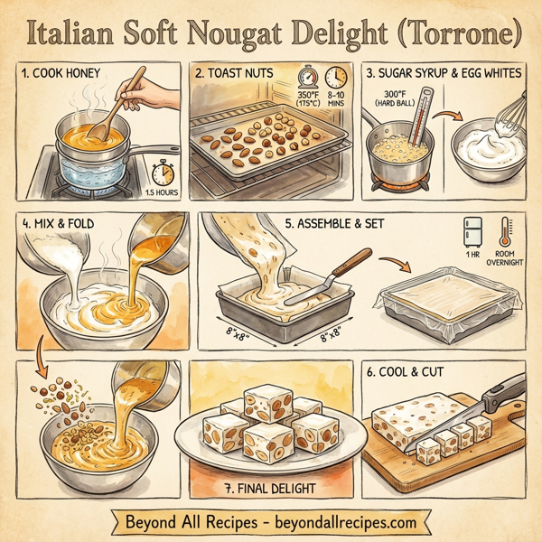 Italian Soft Nougat Delight (Torrone) instructions