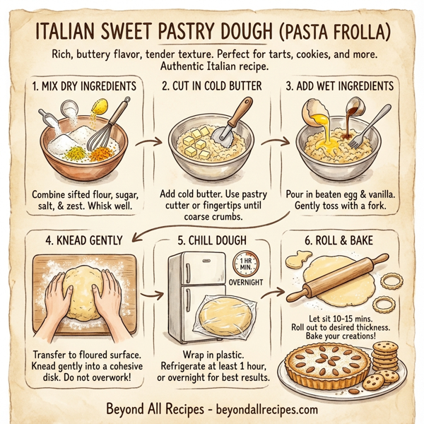 Italian Sweet Pastry Dough (Pasta Frolla) instructions