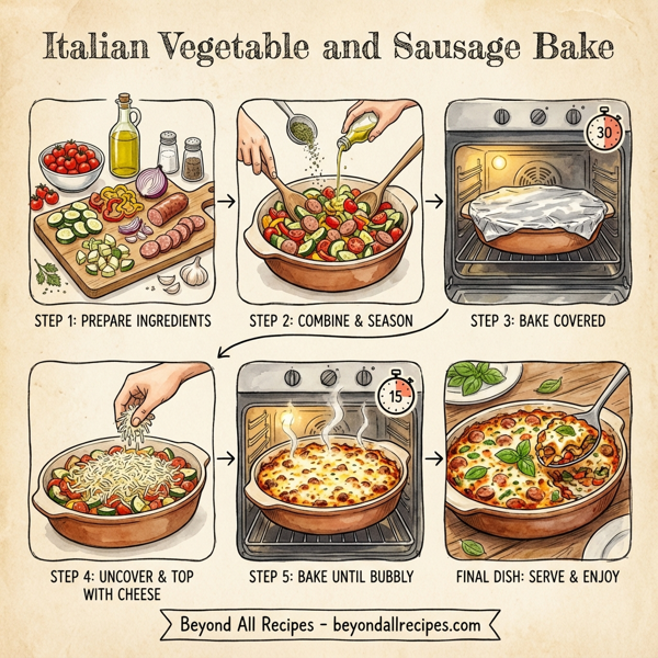Italian Vegetable and Sausage Bake instructions