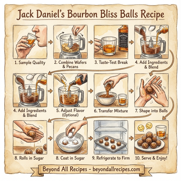 Jack Daniel's Bourbon Bliss Balls instructions