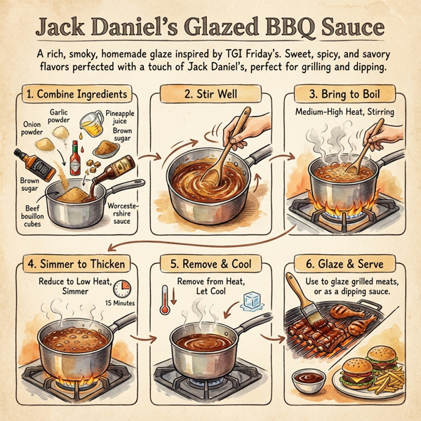 Jack Daniel's Glazed BBQ Sauce instructions