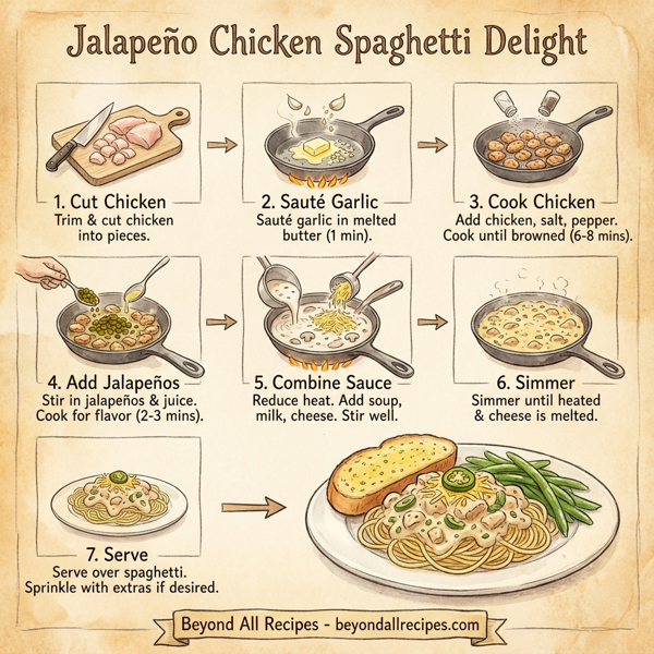 Jalapeño Chicken Spaghetti Delight instructions