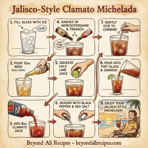 Jalisco-Style Clamato Michelada instructions