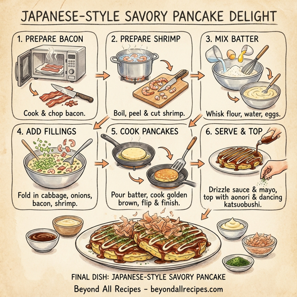 Japanese-Style Savory Pancake Delight instructions
