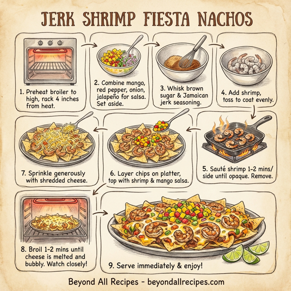 Jerk Shrimp Fiesta Nachos instructions