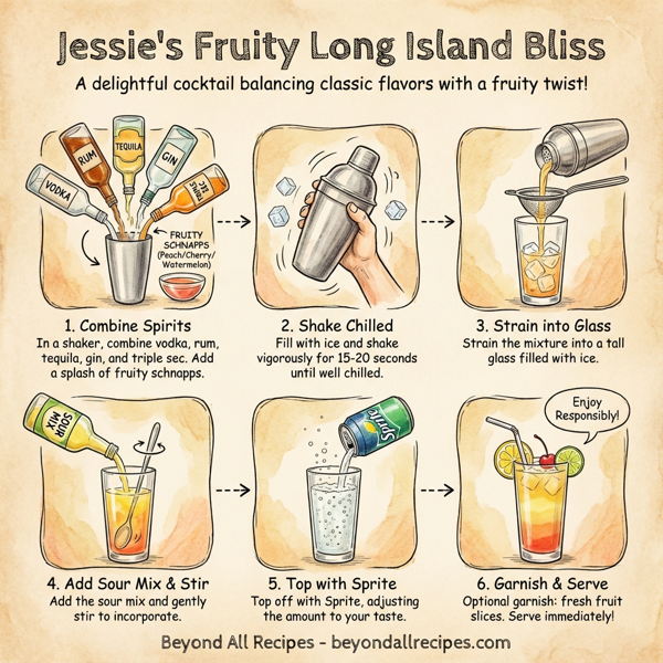 Jessie's Fruity Long Island Bliss instructions