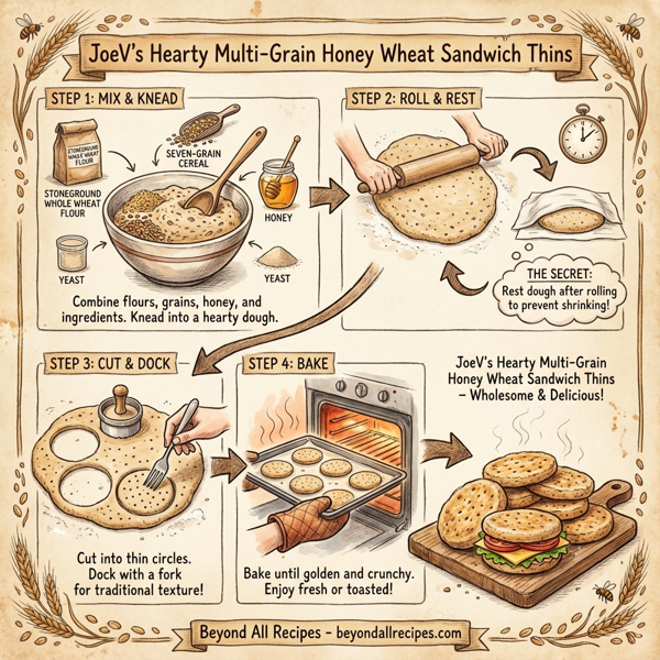 JoeV's Hearty Multi-Grain Honey Wheat Sandwich Thins instructions
