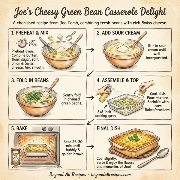 Joe's Cheesy Green Bean Casserole Delight instructions