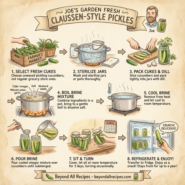 Joe's Garden Fresh Claussen-Style Pickles instructions