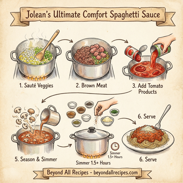 Jolean's Ultimate Comfort Spaghetti Sauce instructions