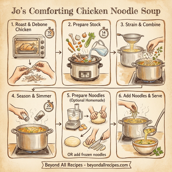 Jo's Comforting Chicken Noodle Soup instructions