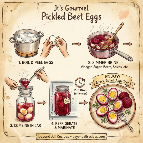Jt's Gourmet Pickled Beet Eggs instructions