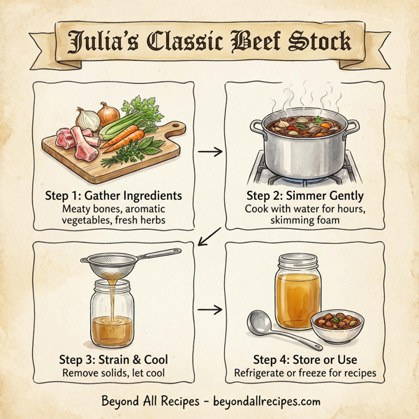 Julia's Classic Beef Stock instructions
