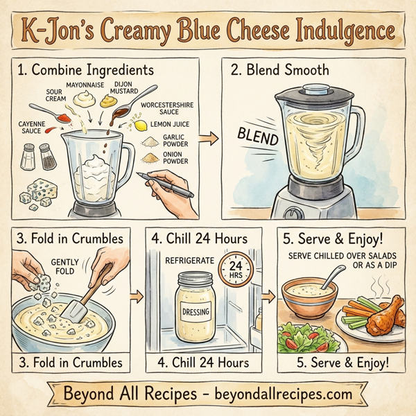 K-Jon's Creamy Blue Cheese Indulgence instructions