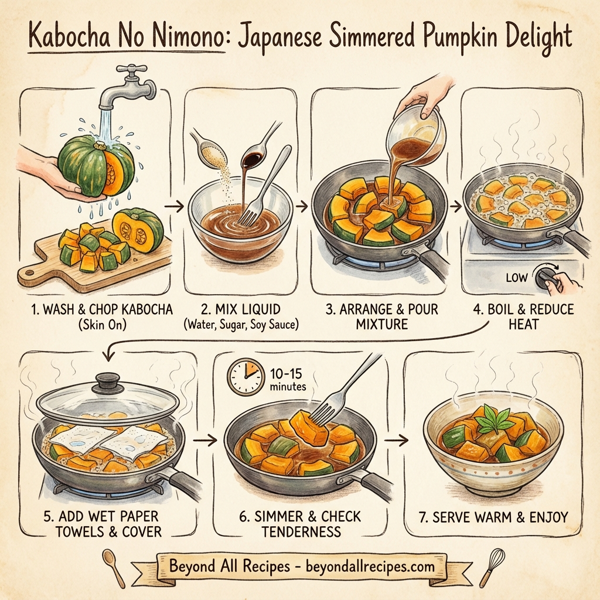 Kabocha No Nimono: Japanese Simmered Pumpkin Delight instructions