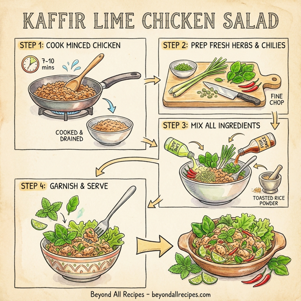 Kaffir Lime Chicken Salad instructions