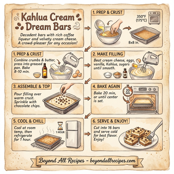 Kahlua Cream Dream Bars instructions