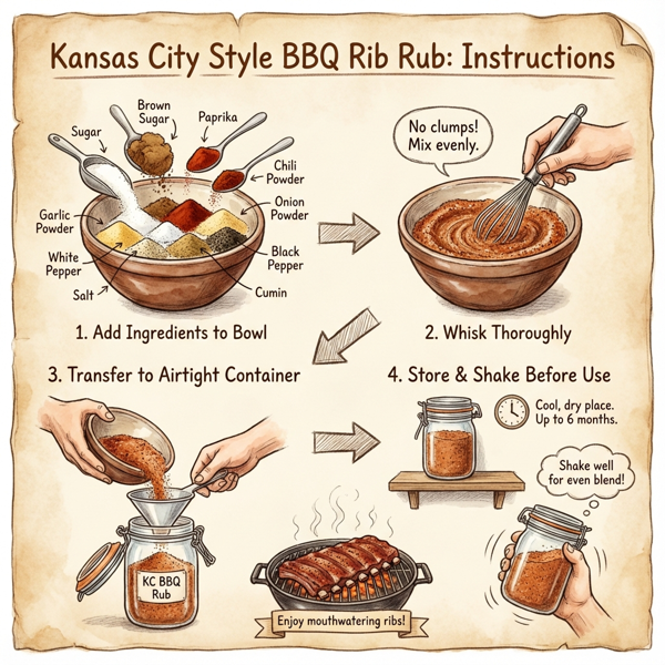 Kansas City Style BBQ Rib Rub instructions