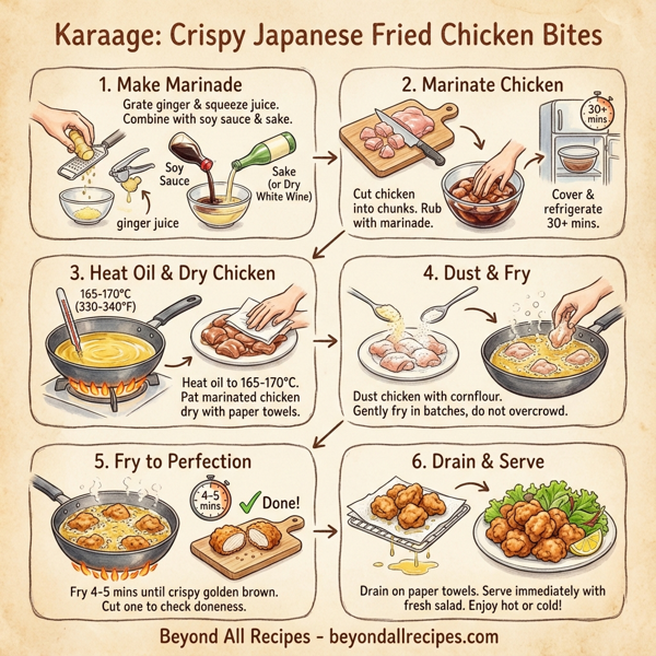 Karaage: Crispy Japanese Fried Chicken Bites instructions