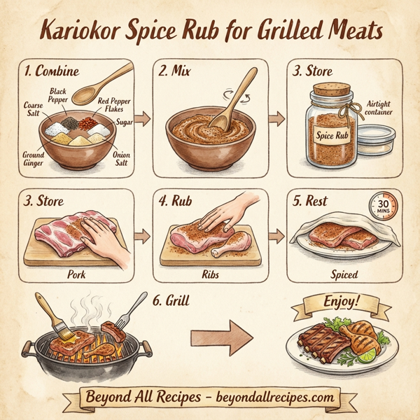 Kariokor Spice Rub for Grilled Meats instructions