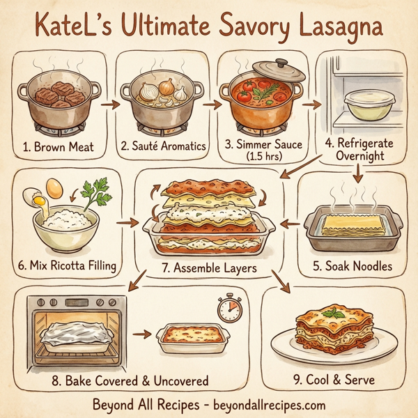KateL's Ultimate Savory Lasagna instructions