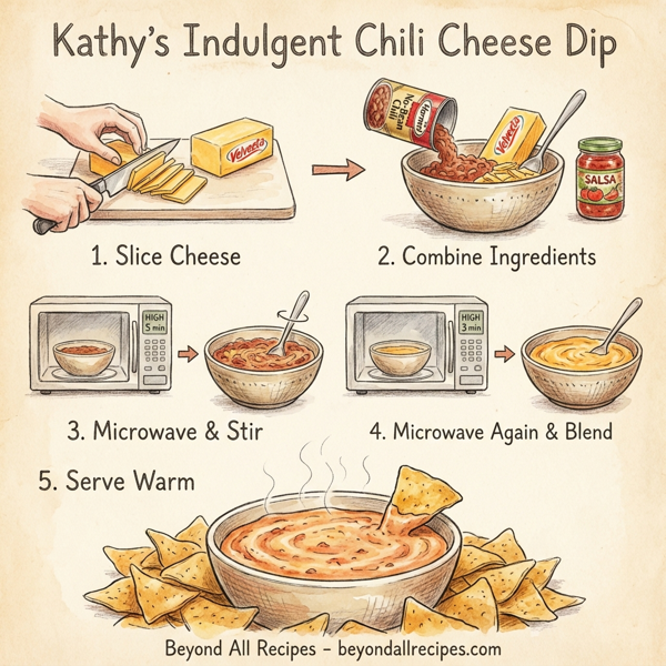 Kathy's Indulgent Chili Cheese Dip instructions