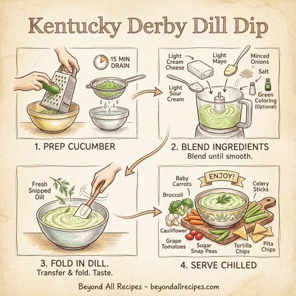 Kentucky Derby Dill Dip instructions
