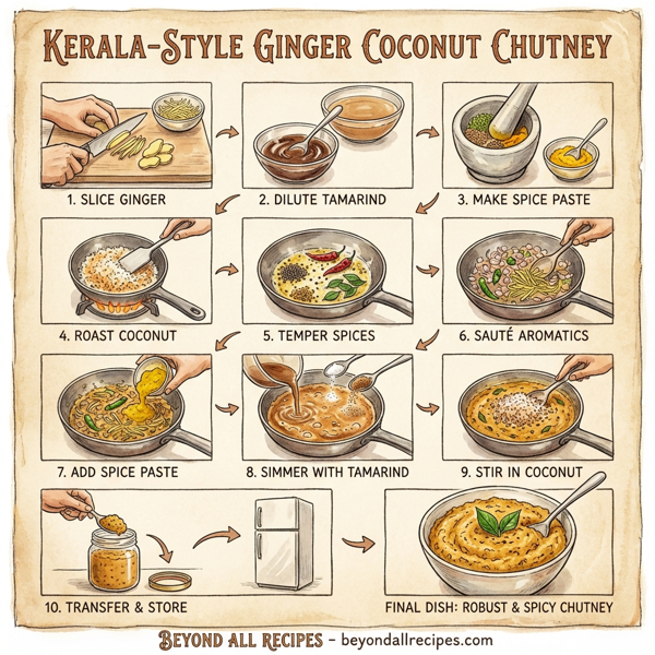 Kerala-Style Ginger Coconut Chutney instructions