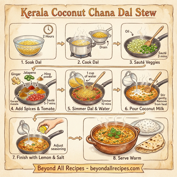 Kerala Coconut Chana Dal Stew instructions